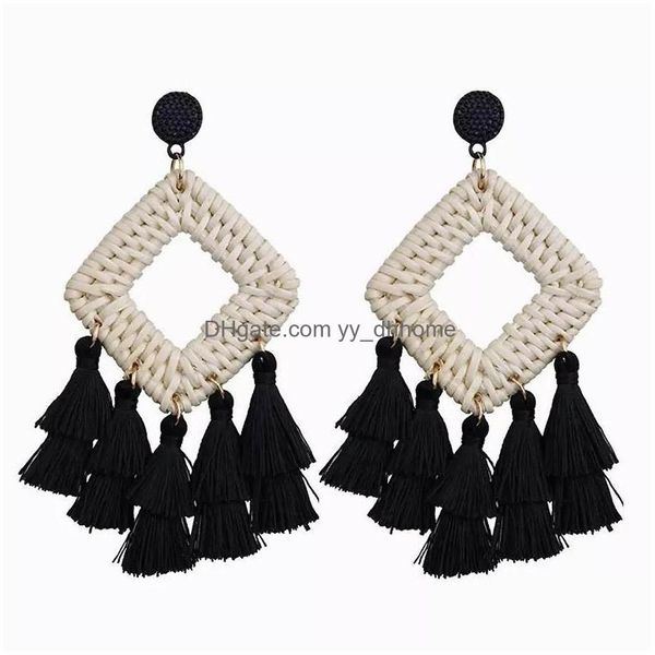 dangle chandelier boho handmade diamond st weave rattan earrings for women trendy long tassel statement bohemian jewelry drop deliv dhmcj, Silver
dangle chandelier boho handmade diamond st weave rattan earrings for women trendy long tassel statement bohemian jewelry drop deliv dhmcj, Silver