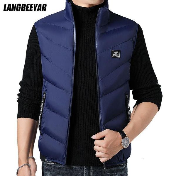 mens vests warm padded thick brand casual fashion sleeveless vest jacket autumn winter classic waistcoat coat korean clothes 221130, Black;white
mens vests warm padded thick brand casual fashion sleeveless vest jacket autumn winter classic waistcoat coat korean clothes 221130, Black;white