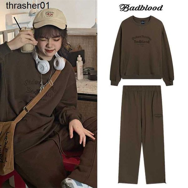 men's tracksuits designer autumn badbad sweater men's women's same embroidery loose casual round neck sweater streetwear suit, Gray
men's tracksuits designer autumn badbad sweater men's women's same embroidery loose casual round neck sweater streetwear suit, Gray