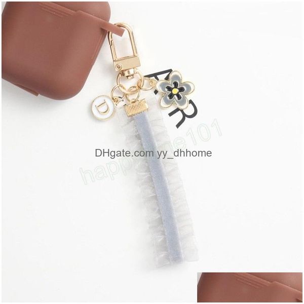 key rings small flower keychain lanyard lace ribbon key chain for women trendy bag ornaments airpods pendent ring charm accessories dhckx, Slivery;golden
key rings small flower keychain lanyard lace ribbon key chain for women trendy bag ornaments airpods pendent ring charm accessories dhckx, Slivery;golden