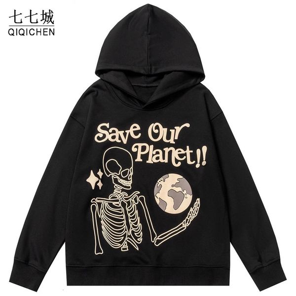 men's sweaters hoodie funny skull letter foam print oversized sweatshirt hip hop high street fashion couple hooded pullover cotton 2211, White;black
men's sweaters hoodie funny skull letter foam print oversized sweatshirt hip hop high street fashion couple hooded pullover cotton 2211, White;black