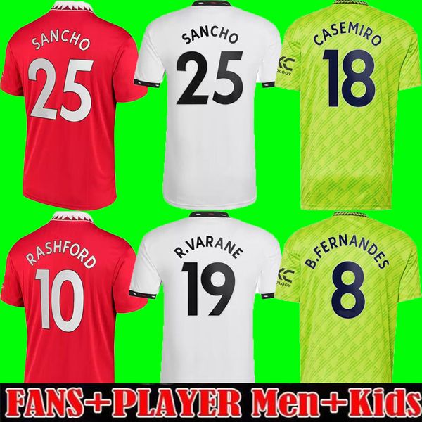 22 23 manchester soccer jersey casemiro sancho rashford eriksen ronaldos antony 2022 2023 kids kit men women football shirt fans player vers, Black;yellow
22 23 manchester soccer jersey casemiro sancho rashford eriksen ronaldos antony 2022 2023 kids kit men women football shirt fans player vers, Black;yellow
