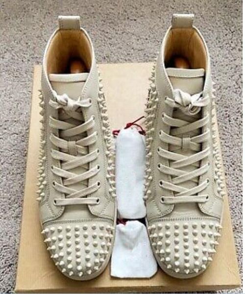 red bottomed christians 2021fashion flat high men shoes beige leather spiked sneakers casual shoe walking women platform trainers ixt, Black
red bottomed christians 2021fashion flat high men shoes beige leather spiked sneakers casual shoe walking women platform trainers ixt, Black