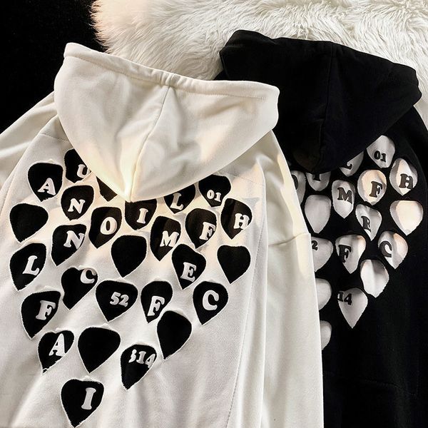 women's hoodies sweatshirts american street fashion loose casual coat retro text heart print zip hoodie harajuku oversize sweatshirt 22, Black
women's hoodies sweatshirts american street fashion loose casual coat retro text heart print zip hoodie harajuku oversize sweatshirt 22, Black