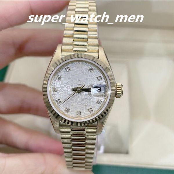 lady's watch automatic mechanical 69178 stainless steel 18k yellow gold diamond dial woman 2813 movement 26mm sapphire dive ladies fash, Slivery;brown
lady's watch automatic mechanical 69178 stainless steel 18k yellow gold diamond dial woman 2813 movement 26mm sapphire dive ladies fash, Slivery;brown