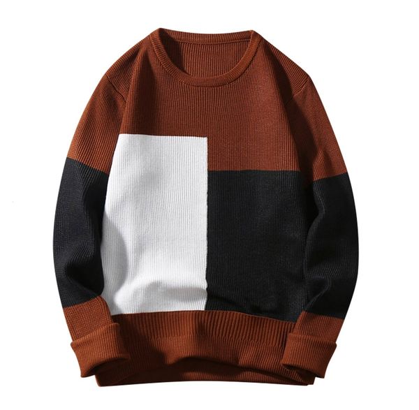 mens sweaters spliced wool sweater men casual oneck pullover knitted male winter brand 221130, White;black
mens sweaters spliced wool sweater men casual oneck pullover knitted male winter brand 221130, White;black