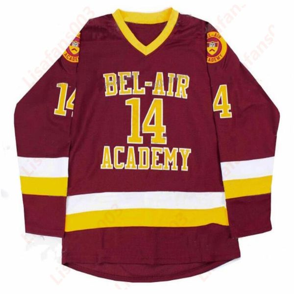 bel-air academy 14 will smith movie hockey stitched jersey 100% embroidery mens womens youth hockey red jerseys, Black;red
bel-air academy 14 will smith movie hockey stitched jersey 100% embroidery mens womens youth hockey red jerseys, Black;red