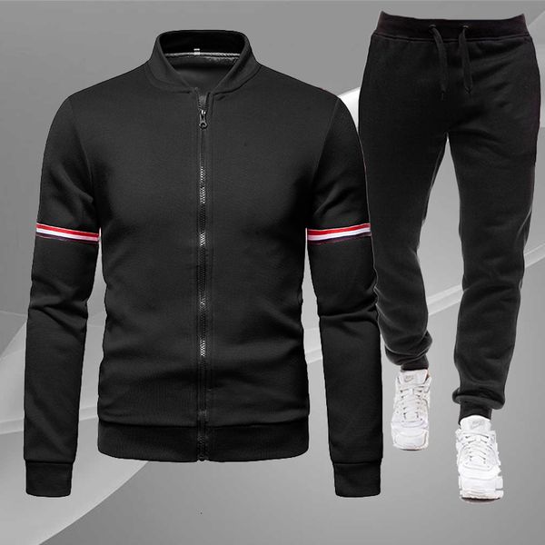 men's tracksuits autumn and winter casual baseball suits solid color zipper design sports outdoor clothing 221129, Gray
men's tracksuits autumn and winter casual baseball suits solid color zipper design sports outdoor clothing 221129, Gray