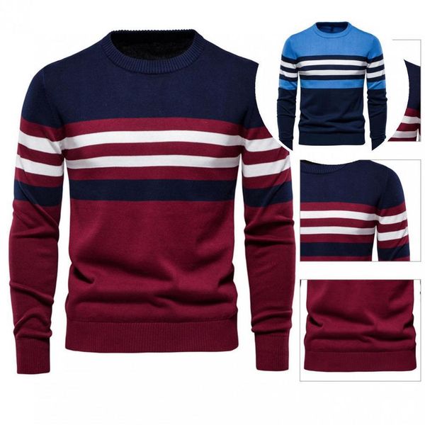 mens sweaters men elastic cuff crew neck antishrink fit winter for going out 221129, White;black
mens sweaters men elastic cuff crew neck antishrink fit winter for going out 221129, White;black
