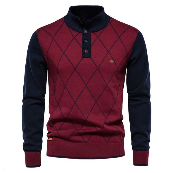 mens sweaters autumn winter man fashion 95% cotton plaid long sleeve pullovers knitted for 221130, White;black
mens sweaters autumn winter man fashion 95% cotton plaid long sleeve pullovers knitted for 221130, White;black