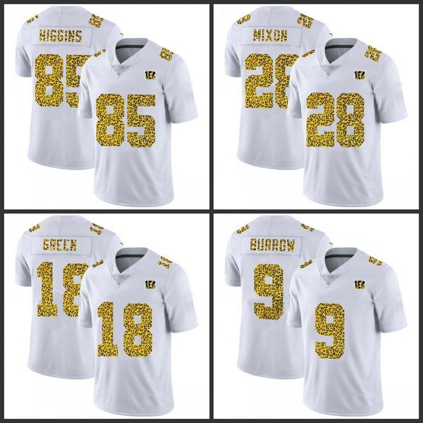 jersey cincinnati''bengals''men 9 joe burrow 28 joe mixon 85 tee higgins 18 a.j. green white flocked leopard print', Black
jersey cincinnati''bengals''men 9 joe burrow 28 joe mixon 85 tee higgins 18 a.j. green white flocked leopard print', Black