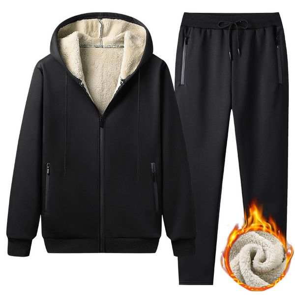 mens tracksuits winstand winter warm two pieces set cashmere tracksuit men outerwear thick fleece casual soild color s 4xl 221130, Gray
mens tracksuits winstand winter warm two pieces set cashmere tracksuit men outerwear thick fleece casual soild color s 4xl 221130, Gray