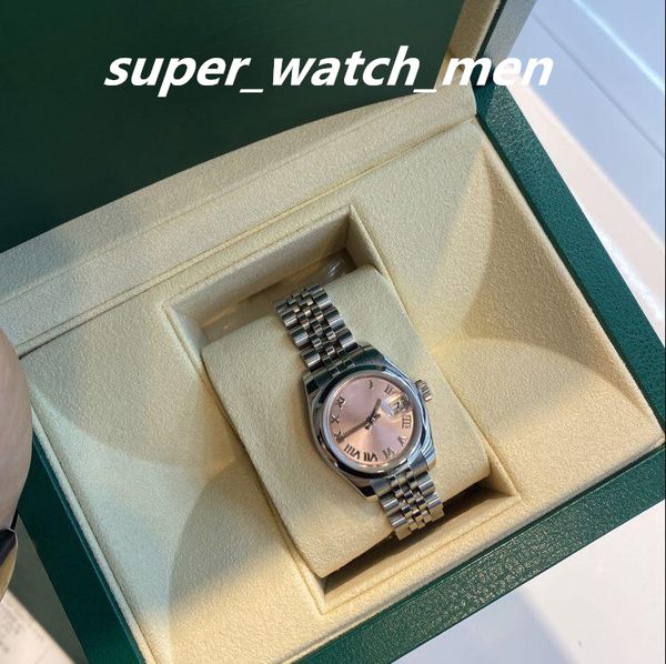 women's watches automatic mechanical movement silver 26mm watchs pink romen dial jubilee steel bracelet with box/booklet sapphire divin, Slivery;brown
women's watches automatic mechanical movement silver 26mm watchs pink romen dial jubilee steel bracelet with box/booklet sapphire divin, Slivery;brown