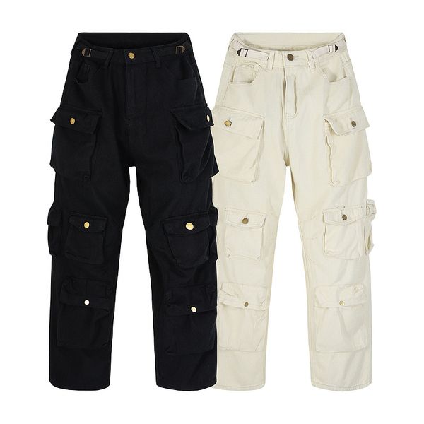 high street pants jeans men's more pockets hip hop vintage mens jean straight leg moto biker denim pant, Black;brown
high street pants jeans men's more pockets hip hop vintage mens jean straight leg moto biker denim pant, Black;brown