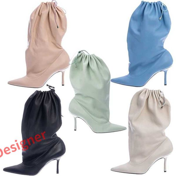 boots candy color elastic lace-up woman's long boots pointed toe thin leg soft women mid-calf boots high heels short lady slip-on 22113, Black
boots candy color elastic lace-up woman's long boots pointed toe thin leg soft women mid-calf boots high heels short lady slip-on 22113, Black