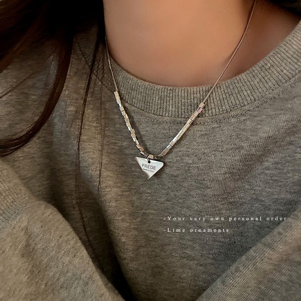 stainless steel geometry triangle pendant chain choker necklace for women wedding accessories, Silver
stainless steel geometry triangle pendant chain choker necklace for women wedding accessories, Silver