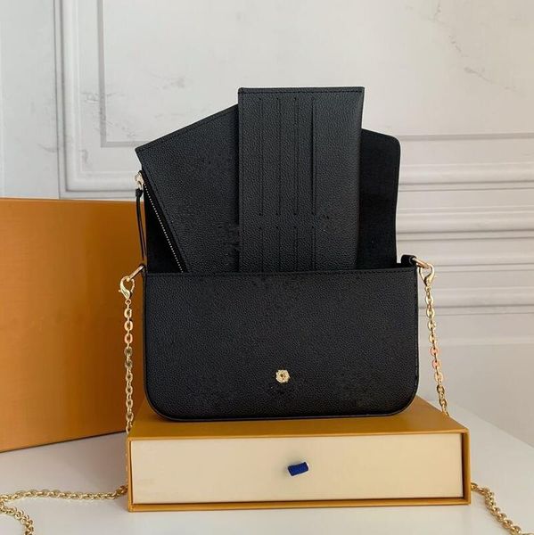 High quality designer bag women leather handbag purse with box letters flowers luxury fashion serial number three in one, Black;embossed logo
High quality designer bag women leather handbag purse with box letters flowers luxury fashion serial number three in one, Black;embossed logo