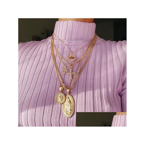 pendant necklaces fashion jewelry cross coconut tree pendant necklace mtilayer chain drop delivery necklaces pendants dh81k, Silver
pendant necklaces fashion jewelry cross coconut tree pendant necklace mtilayer chain drop delivery necklaces pendants dh81k, Silver