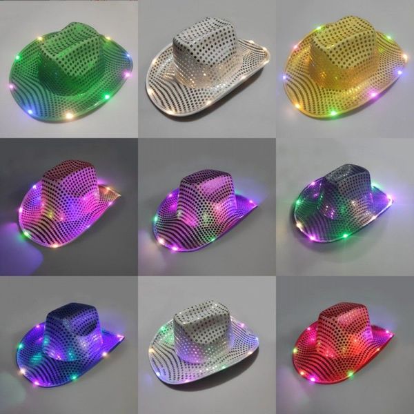 space cowgirl hat flashing light up sequin cowboy hats luminous caps halloween costume
space cowgirl hat flashing light up sequin cowboy hats luminous caps halloween costume