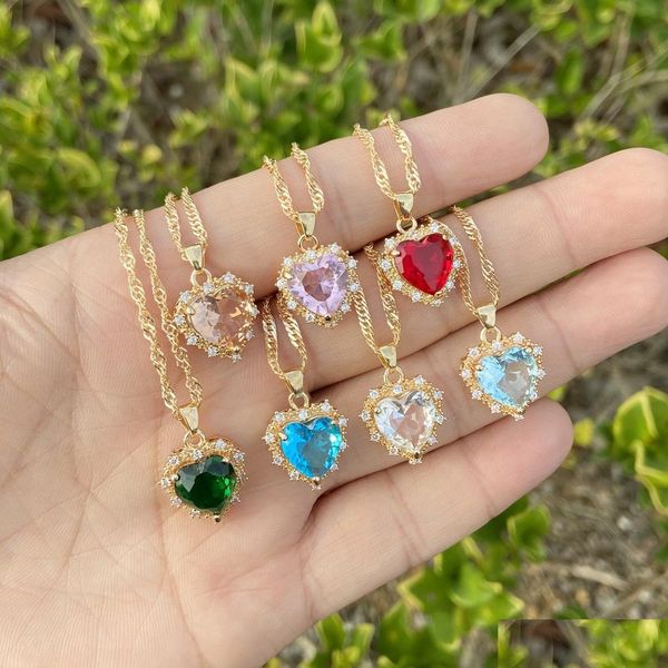 pendant necklaces europe fashion jewelry crystal zircon heart necklace women choker chain necklaces drop delivery pendants dhpz1, Silver
pendant necklaces europe fashion jewelry crystal zircon heart necklace women choker chain necklaces drop delivery pendants dhpz1, Silver
