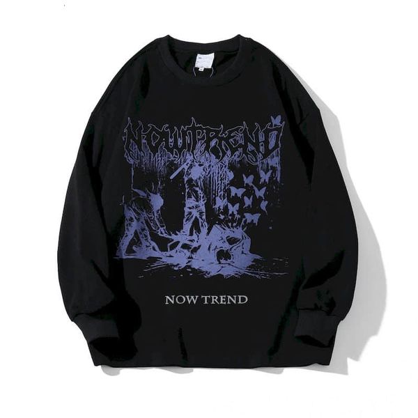 women's hoodies sweatshirts long sleeved t shirt high street funeral print korean men women loose harajuku all match cool streetwear 2, Black
women's hoodies sweatshirts long sleeved t shirt high street funeral print korean men women loose harajuku all match cool streetwear 2, Black