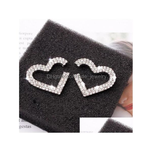 stud fashion jewelry s925 sier post earrings diamond crystal heart stud drop delivery dhan9, Golden;silver
stud fashion jewelry s925 sier post earrings diamond crystal heart stud drop delivery dhan9, Golden;silver