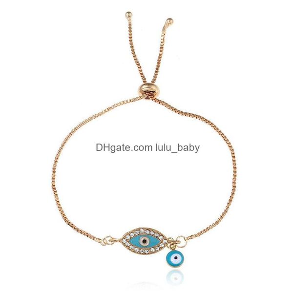 charm bracelets fashion jewelry devils eye bracelet glaze blue pendant adjustable drop delivery bracelets dheql, Golden;silver
charm bracelets fashion jewelry devils eye bracelet glaze blue pendant adjustable drop delivery bracelets dheql, Golden;silver