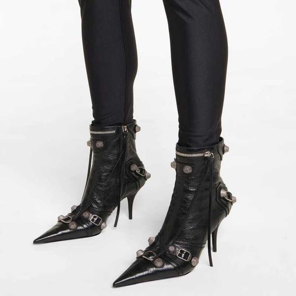 winter boots luxury designer pointed fine high heel metal side zipper tassel short boots europe and the united states large size female 2211, Black
winter boots luxury designer pointed fine high heel metal side zipper tassel short boots europe and the united states large size female 2211, Black