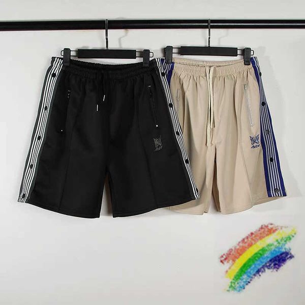 men's shorts needles awge shorts men women embroidered butterfly needles shorts button stripe track breeches t221129 t221129, White;black
men's shorts needles awge shorts men women embroidered butterfly needles shorts button stripe track breeches t221129 t221129, White;black