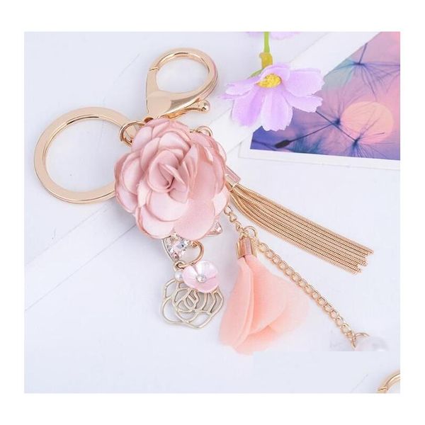 key rings gold metal key rings chains tassel cloth flower rhinestones car keys bag charms pendant jewelry for women girls 3 colors d dh90e, Slivery;golden
key rings gold metal key rings chains tassel cloth flower rhinestones car keys bag charms pendant jewelry for women girls 3 colors d dh90e, Slivery;golden