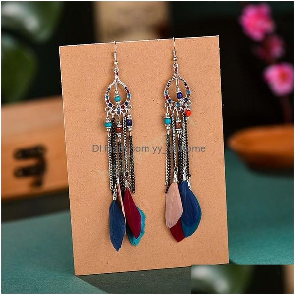 dangle chandelier bohemian long chain tassel earrings for women natural feather dangle jewelry summer holiday boho earring drop del dhodj, Silver
dangle chandelier bohemian long chain tassel earrings for women natural feather dangle jewelry summer holiday boho earring drop del dhodj, Silver