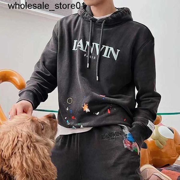 men's hoodies designer sweatshirts co branded letter embroidered hoodie washing water splash men women hoodie, Black
men's hoodies designer sweatshirts co branded letter embroidered hoodie washing water splash men women hoodie, Black