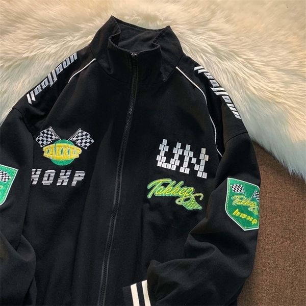 men's jackets jacket men's embroidered stitching baseball uniform brand loose and wo trendy fashion harajuku style jacket 221129, Black;brown
men's jackets jacket men's embroidered stitching baseball uniform brand loose and wo trendy fashion harajuku style jacket 221129, Black;brown