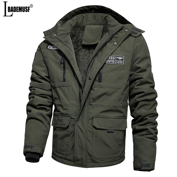 mens jackets autumn winter warm fleece removable hood military windproof coat casual zipper windbreaker 221129, Black;brown
mens jackets autumn winter warm fleece removable hood military windproof coat casual zipper windbreaker 221129, Black;brown