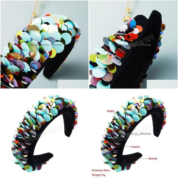 headbands korean mti color sequins headband for woman temperament sponge hairband princess party hair accessory tiara crowns drop de dhjaf, Silver
headbands korean mti color sequins headband for woman temperament sponge hairband princess party hair accessory tiara crowns drop de dhjaf, Silver