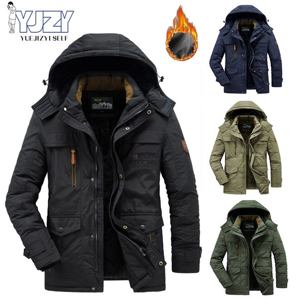 mens down parkas winter military casual fleece warm removable hat men windproof fashion windbreaker cotton jacket 221129, Black
mens down parkas winter military casual fleece warm removable hat men windproof fashion windbreaker cotton jacket 221129, Black