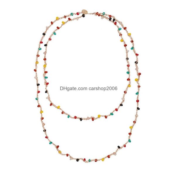 beaded necklaces bohemian fashion jewelry colorf beaded necklace ancient handmade rope woven glass beads necklaces drop delivery pend dhul1, Silver
beaded necklaces bohemian fashion jewelry colorf beaded necklace ancient handmade rope woven glass beads necklaces drop delivery pend dhul1, Silver