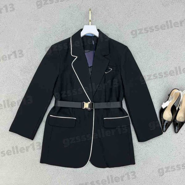 designer womens jacket p..r fashion brand blazer classic style lapel corset designer jackets with belt luxury womens clothing 2 colors, Black;brown
designer womens jacket p..r fashion brand blazer classic style lapel corset designer jackets with belt luxury womens clothing 2 colors, Black;brown