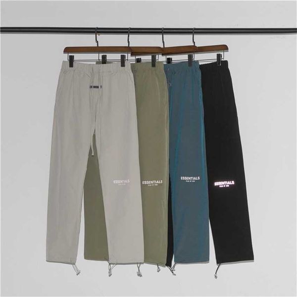 men's shorts fear multi thread essentials reflective letters and women's nylon pants sweatpants, White;black
men's shorts fear multi thread essentials reflective letters and women's nylon pants sweatpants, White;black