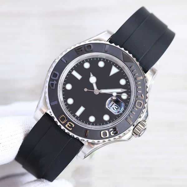 luxury automatic movement watches for man wristwatch ceramic bezel mens watch 2813 mechanical montre with rubber strap, Slivery;brown
luxury automatic movement watches for man wristwatch ceramic bezel mens watch 2813 mechanical montre with rubber strap, Slivery;brown