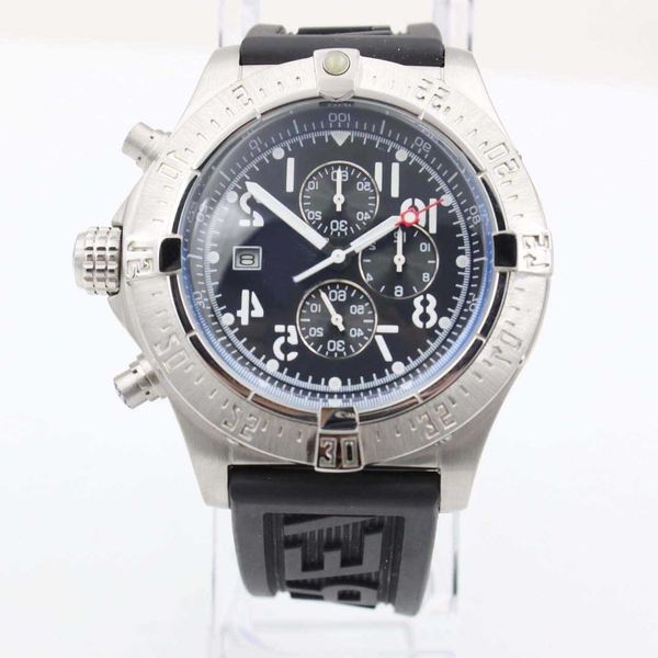 watches stainless steel bezel quartz chronograph pilots blackbird 43mm sports style black dial rubber band wristwatches, Silver
watches stainless steel bezel quartz chronograph pilots blackbird 43mm sports style black dial rubber band wristwatches, Silver