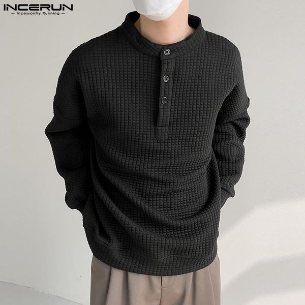 mens sweaters fashion casual style incerun men solid comfortable pullovers stylish well fitting long sleeve leisure sweatshirt s5xl 221130, White;black
mens sweaters fashion casual style incerun men solid comfortable pullovers stylish well fitting long sleeve leisure sweatshirt s5xl 221130, White;black