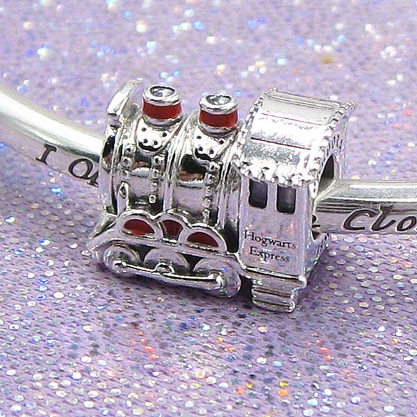 925 sterling silver bead fits european pandora style jewelry charm bracelets-school character collection express train, Black
925 sterling silver bead fits european pandora style jewelry charm bracelets-school character collection express train, Black