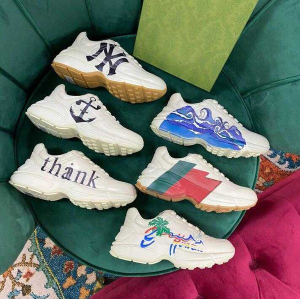 shoes designer rhyton genuine leather thick soled mens women dad sneaker letters vintage chaussures increase platform leisure flat
shoes designer rhyton genuine leather thick soled mens women dad sneaker letters vintage chaussures increase platform leisure flat