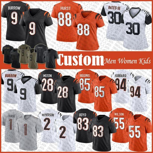 9 joe burrow 28 mixon custom football jersey 1 jamarr chase tee higgins evan mcpherson sam hubbard hayden hurst jessie bates iii tyler boyd, Black;red
9 joe burrow 28 mixon custom football jersey 1 jamarr chase tee higgins evan mcpherson sam hubbard hayden hurst jessie bates iii tyler boyd, Black;red