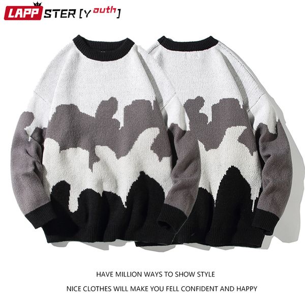 mens sweaters lappsteryouth men harajuku knitted sweater vintage streetwear pullovers clothing male oversized casual 221129, White;black
mens sweaters lappsteryouth men harajuku knitted sweater vintage streetwear pullovers clothing male oversized casual 221129, White;black