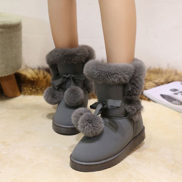 boots warm fur women snow cute suede winter shoes ball mid-calf female fashion non-slip casual 785 221129, Black
boots warm fur women snow cute suede winter shoes ball mid-calf female fashion non-slip casual 785 221129, Black