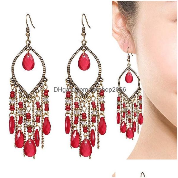 stud bohemian fashion jewelry vintage drop tassels beaded dangle earrings delivery dh4md, Golden;silver
stud bohemian fashion jewelry vintage drop tassels beaded dangle earrings delivery dh4md, Golden;silver