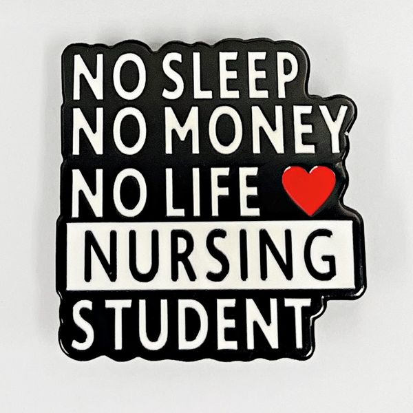 nursing student brooch metal accessories funny gifts for nursing students no sleep money life, Blue
nursing student brooch metal accessories funny gifts for nursing students no sleep money life, Blue