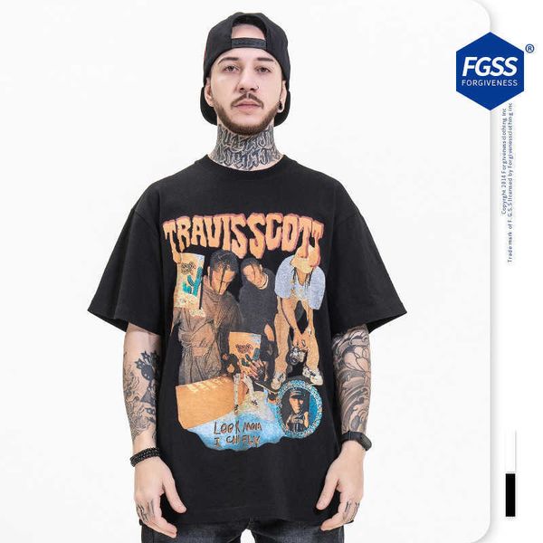 men's t-shirts hip-hop dark figure print loose short-sleeved t-shirt t221130, White;black
men's t-shirts hip-hop dark figure print loose short-sleeved t-shirt t221130, White;black